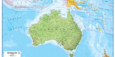 אוסטרליה ניו-זילנד מפה
