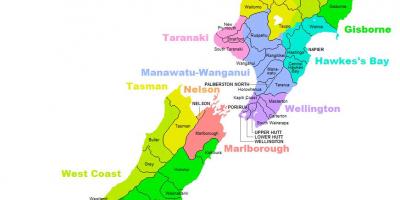 ניו זילנד מחוז מפה