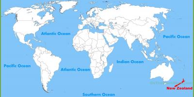 ניו זילנד מיקום על מפת העולם